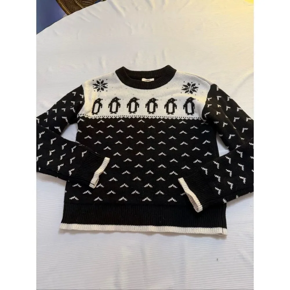 Kate Spade Women’s Broome Street Penguin Intarsia Sweater Size XS